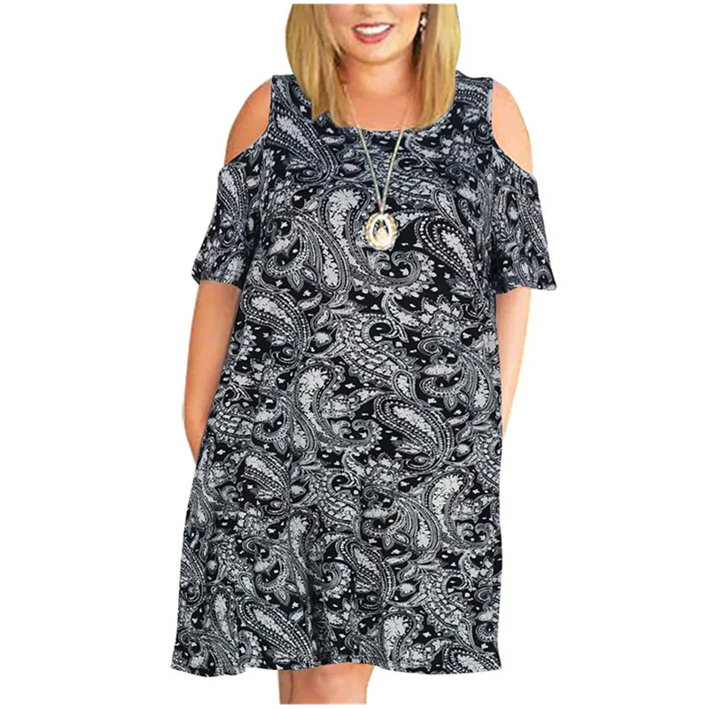 8XL 9XL Oversize Summer Dresses Women 2022 Short Sleeve Loose Casual Dress Off Shoulder O-Neck Floral Print Lady Dress Plus Size
8XL 9XL Oversize Summer Dresses Women 2022 Short Sleeve Loose Casual Dress Off Shoulder O-Neck Floral Print Lady Dress Plus Size
