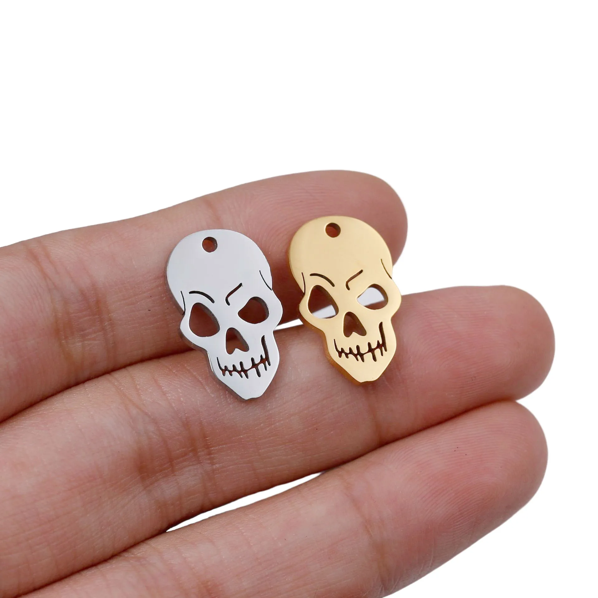 WZNB 5Pcs Stainless Steel Charms Hollow Skull Pendants For Jewelry Making DIY Bracelet Necklace Supplies Accessories Wholesale
WZNB 5Pcs Stainless Steel Charms Hollow Skull Pendants For Jewelry Making DIY Bracelet Necklace Supplies Accessories Wholesale