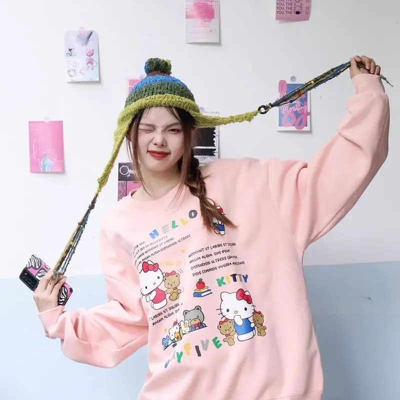 hello kitty Y2k Sanrio anime Cartoon Hoodie printing round neck Kawaii sweet pocket sports Jacket The New Fashion preppy
hello kitty Y2k Sanrio anime Cartoon Hoodie printing round neck Kawaii sweet pocket sports Jacket The New Fashion preppy