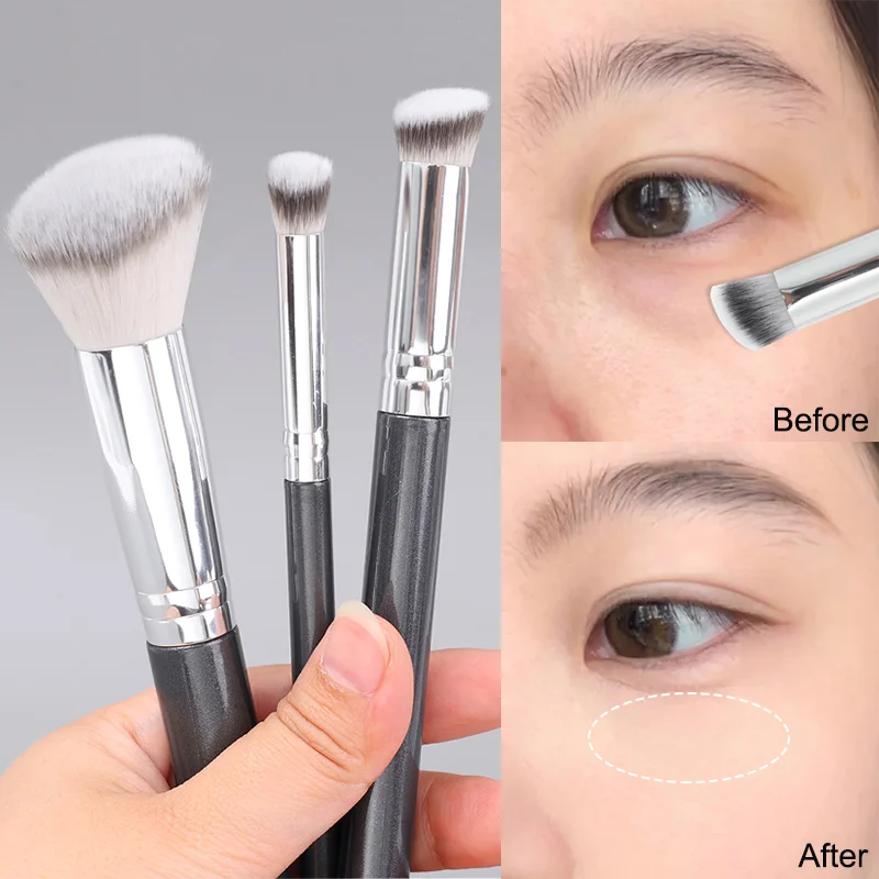 3PCS Concealer Brushes Foundation Concealer Contouring Powder Makeup Brushes Angled Soft Hair Professional Facial Beauty Tools
3PCS Concealer Brushes Foundation Concealer Contouring Powder Makeup Brushes Angled Soft Hair Professional Facial Beauty Tools