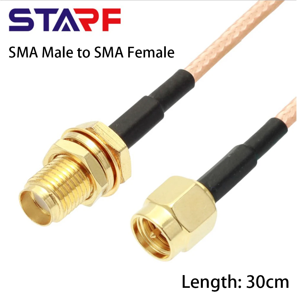 STARF SMA Antenna Extension Cable SMA Male To SMA Female Connector Pigtail Antenna Lead RG316 30cm Wifi Singal Accessories
STARF SMA Antenna Extension Cable SMA Male To SMA Female Connector Pigtail Antenna Lead RG316 30cm Wifi Singal Accessories