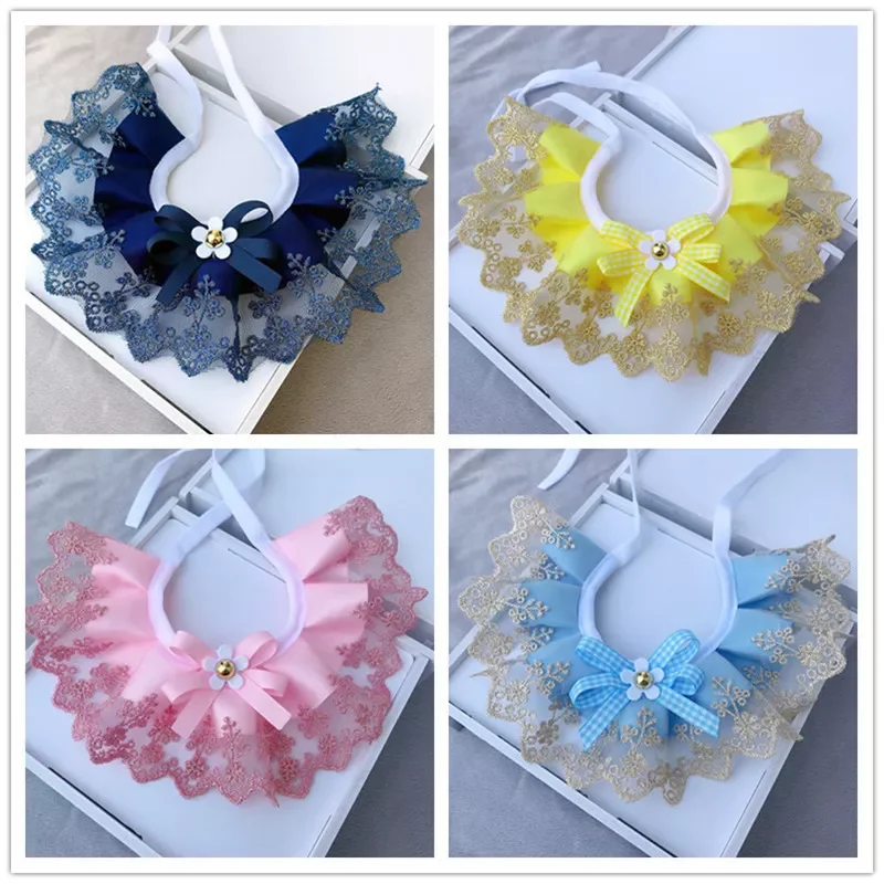2022NEW Fashion Bowknot Pet Collar Lace Bibs Cute Lace Pet Collar Bib Lovely Dog Cat Necklace Decor Collars for Small Dog
2022NEW Fashion Bowknot Pet Collar Lace Bibs Cute Lace Pet Collar Bib Lovely Dog Cat Necklace Decor Collars for Small Dog