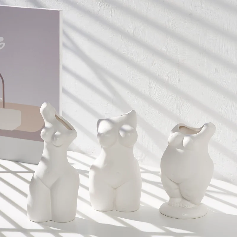 Nordic White Ceramic Dried Flower Plant Arrangement Container Body Art Vase Decoration Home Interior Furnishings Gift
Nordic White Ceramic Dried Flower Plant Arrangement Container Body Art Vase Decoration Home Interior Furnishings Gift