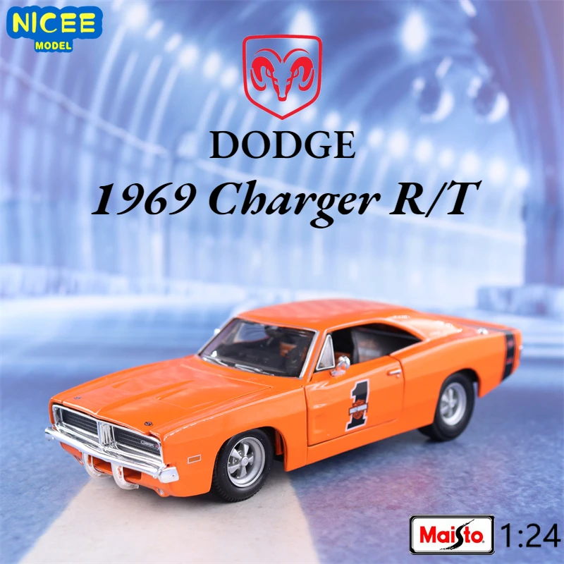 Maisto 1:24 1969 Dodge CHARGER R/T High Simulation Diecast Car Metal Alloy Model Car Children's toys collection gifts B856
Maisto 1:24 1969 Dodge CHARGER R/T High Simulation Diecast Car Metal Alloy Model Car Children's toys collection gifts B856