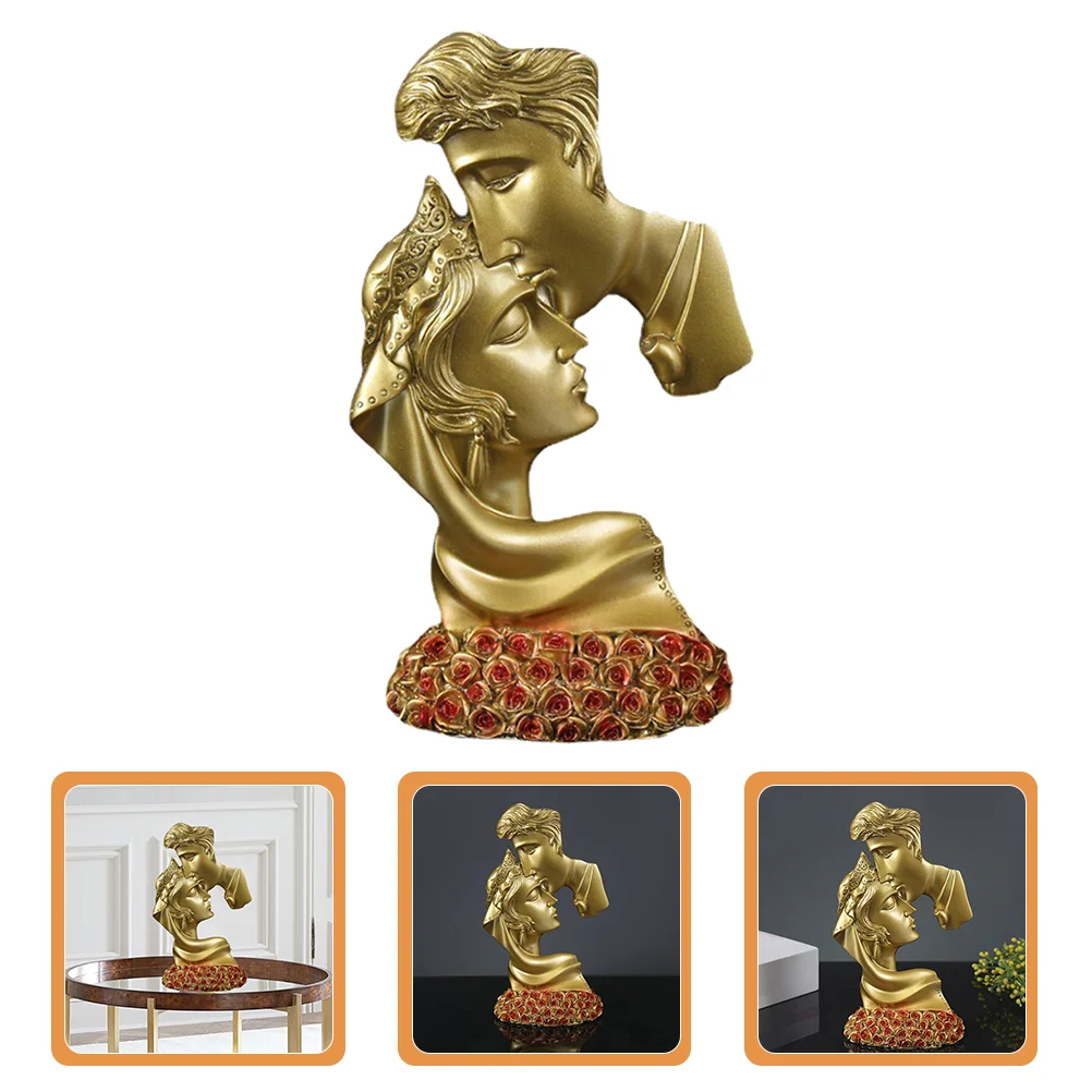 Couple Sculpture Chic Romantic Resin Figurine Lovers Couple Kiss Sculpture Wedding Gift Decoration Home Decor for Bedroom 
Couple Sculpture Chic Romantic Resin Figurine Lovers Couple Kiss Sculpture Wedding Gift Decoration Home Decor for Bedroom