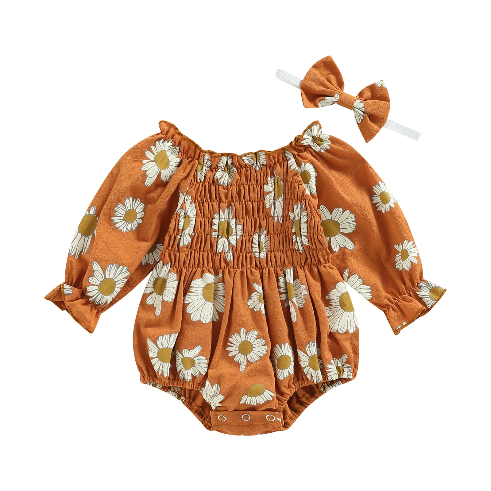 0-24Months Infant Baby Girl Romper Ruffle Long Sleeve Floral Print Bodysuit with Headband Outfit Sweet Spring Fall Clothes
0-24Months Infant Baby Girl Romper Ruffle Long Sleeve Floral Print Bodysuit with Headband Outfit Sweet Spring Fall Clothes
