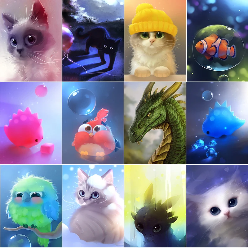 5D DIY Diamond Painting Full Circle Shape Cat Rhinestone Picture Embroidery Animal Fish Bird Mosaic for Sale Home Decoration
5D DIY Diamond Painting Full Circle Shape Cat Rhinestone Picture Embroidery Animal Fish Bird Mosaic for Sale Home Decoration