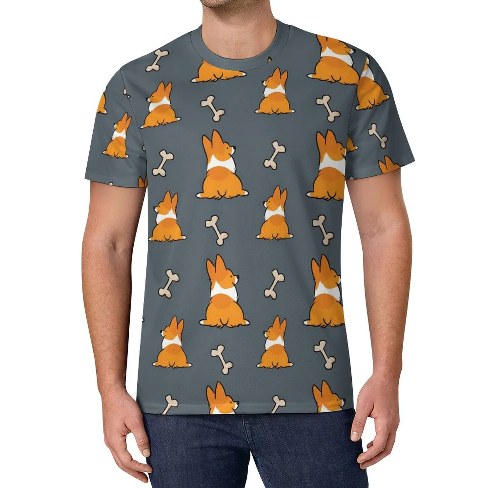 Corgi Butt Print T-Shirt Funny Animal Retro T Shirts Essential Tshirt Summer Short Sleeve Pattern Clothes
Corgi Butt Print T-Shirt Funny Animal Retro T Shirts Essential Tshirt Summer Short Sleeve Pattern Clothes