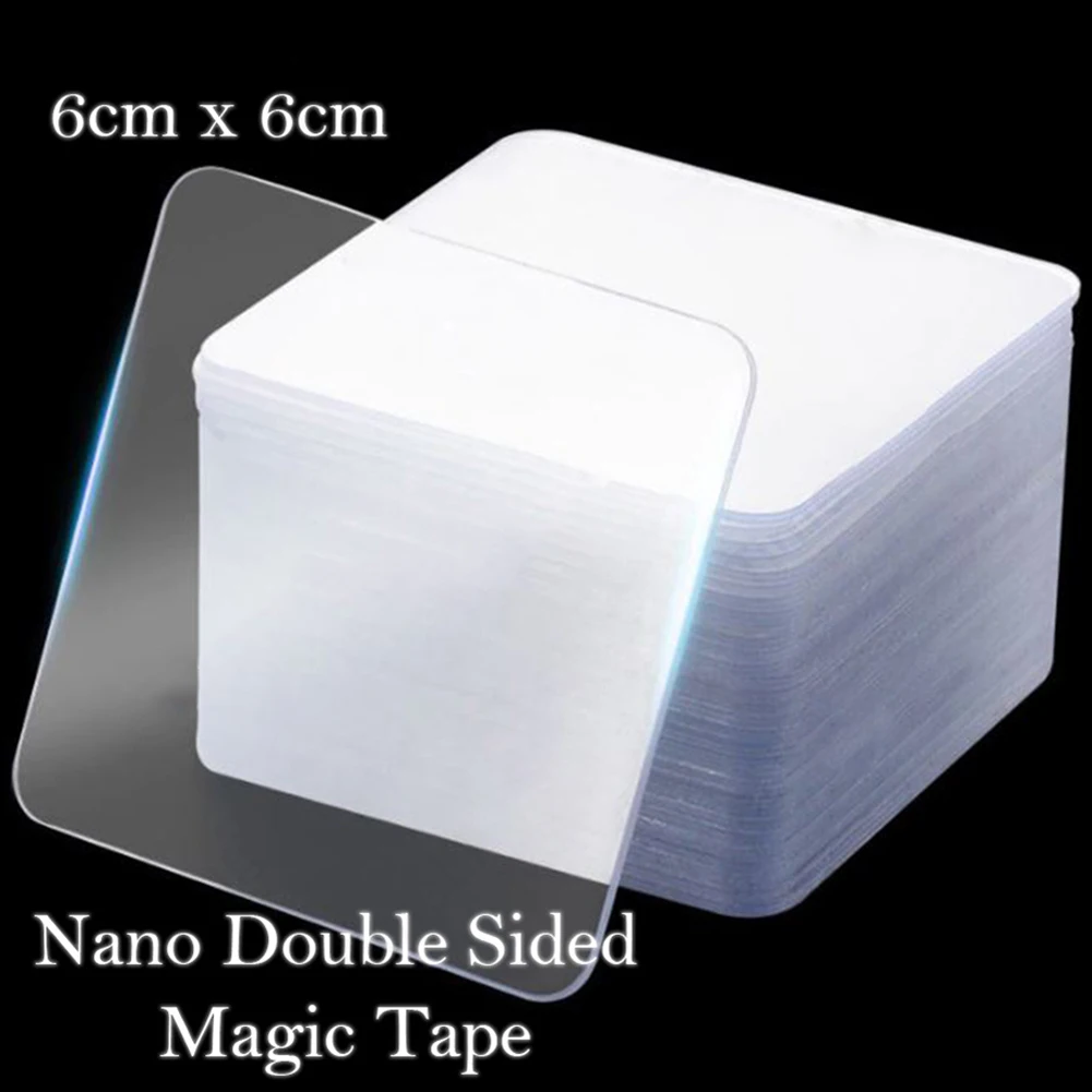 6x6cm Double-sided Stickers Nano Seamless No Punching Transparent Household Waterproof Wall Hangings Adhesive Glue Tapes
6x6cm Double-sided Stickers Nano Seamless No Punching Transparent Household Waterproof Wall Hangings Adhesive Glue Tapes