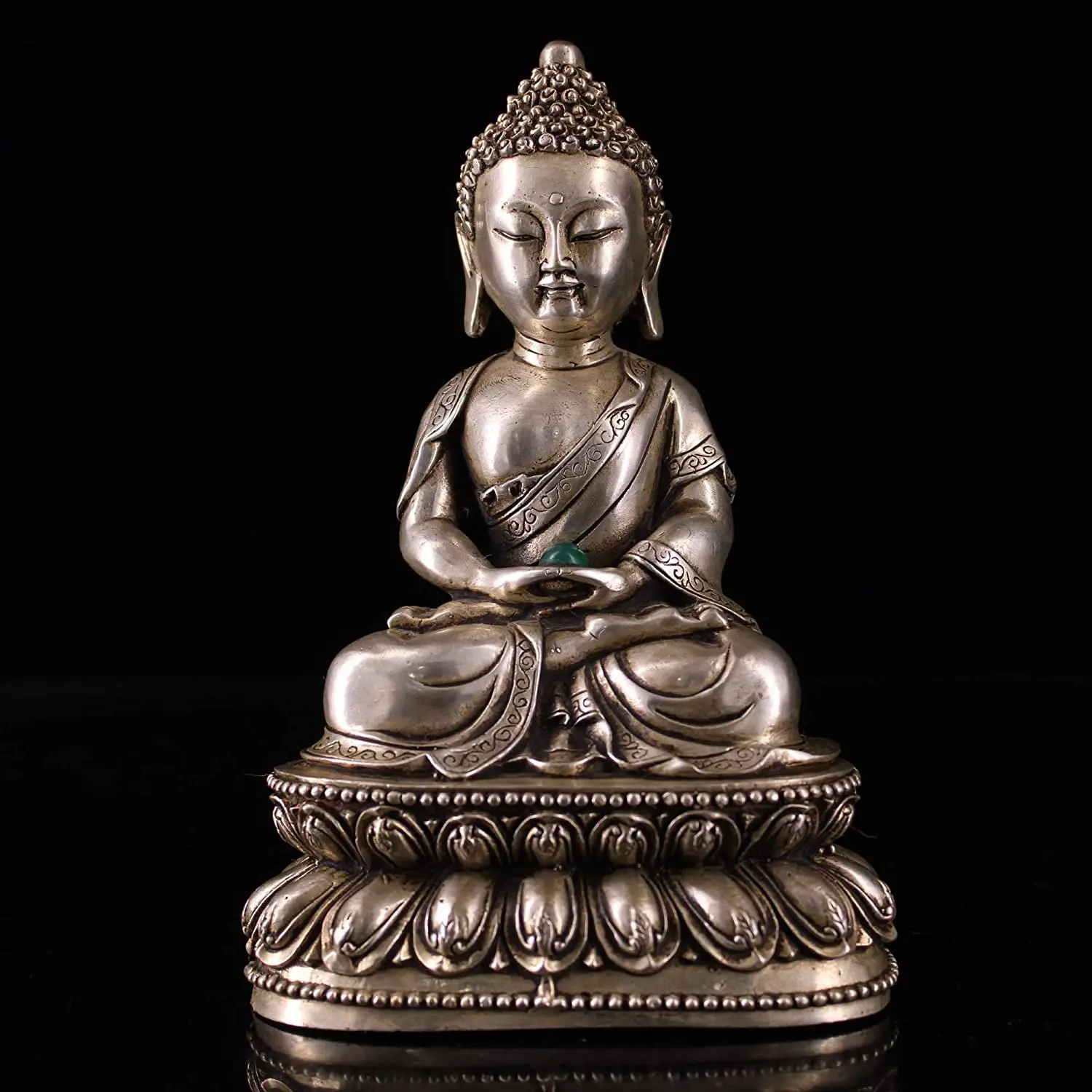 SIYAO Wedding Decoration Tibetan Monastery Collection of Pure Copper and Gilt Silver Inlaid gems of Infinite Life, a Prince Bu
SIYAO Wedding Decoration Tibetan Monastery Collection of Pure Copper and Gilt Silver Inlaid gems of Infinite Life, a Prince Bu