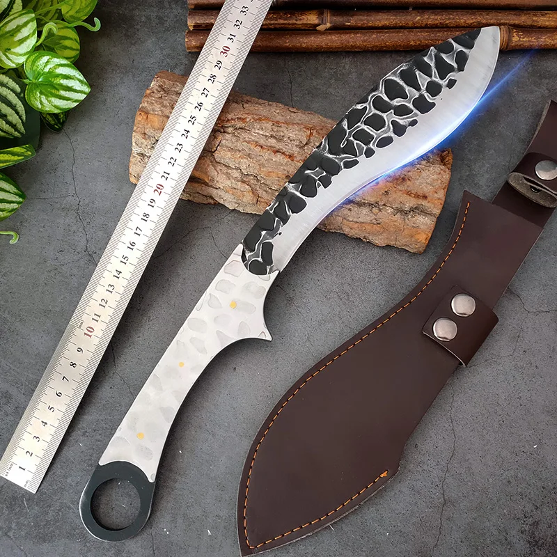 With Cord Handle Kitchen Knives Boning Butcher Knife Chop Bone Cleaver Meat Hunting Camping Knife Stainless Steel Outdoor Knife
With Cord Handle Kitchen Knives Boning Butcher Knife Chop Bone Cleaver Meat Hunting Camping Knife Stainless Steel Outdoor Knife