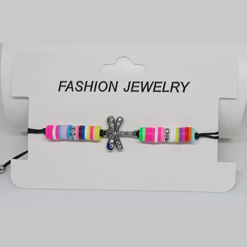 Crystal Evil Eye Dragonfly Bracelets for Women Girl Rainbow Soft Ceramics Handmade Weave Bracelet New Trendy Jewelry Accessories
Crystal Evil Eye Dragonfly Bracelets for Women Girl Rainbow Soft Ceramics Handmade Weave Bracelet New Trendy Jewelry Accessories