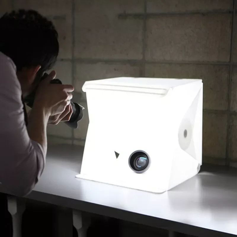 24cm / 9" Mini Folding Lightbox Photography Studio Softbox LED Light Room Soft Box Camera Photo Background Box Lighting Ten
24cm / 9" Mini Folding Lightbox Photography Studio Softbox LED Light Room Soft Box Camera Photo Background Box Lighting Ten