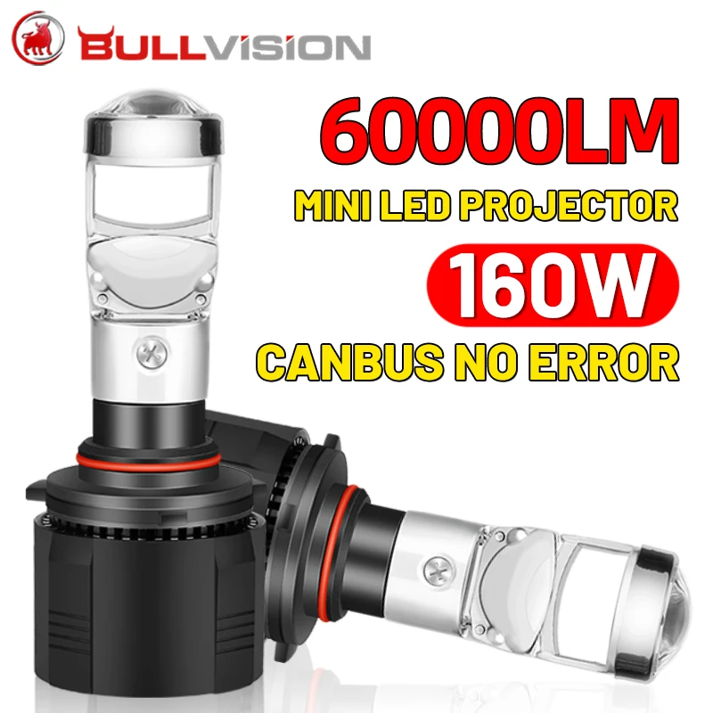 Canbus 160W Lamp H4 LED Mini Projector Lens H7 H8 H11 9005 9006 HB3 HB4 Auto Bulb 60000LM Conversion Kit Hi/Lo Beam Headlight
Canbus 160W Lamp H4 LED Mini Projector Lens H7 H8 H11 9005 9006 HB3 HB4 Auto Bulb 60000LM Conversion Kit Hi/Lo Beam Headlight