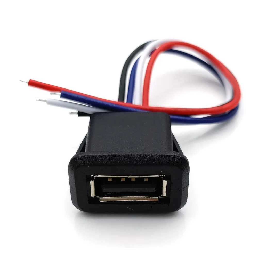 USB 2.0 Power Jack Charging Port Connector Electric Terminals With Cable Female Socket Charging Interface With Welding Wire
USB 2.0 Power Jack Charging Port Connector Electric Terminals With Cable Female Socket Charging Interface With Welding Wire