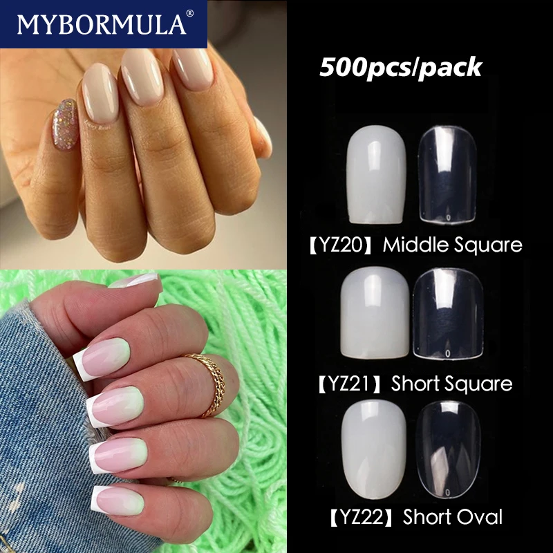 500pcs Medium Short Square Nail Tips Natural Transparent Fake Nails Full Cover False Nails DIY Nail Art Decoration Manicure
500pcs Medium Short Square Nail Tips Natural Transparent Fake Nails Full Cover False Nails DIY Nail Art Decoration Manicure