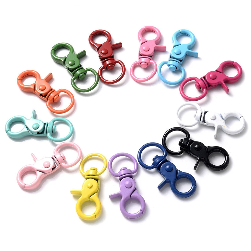 20Pcs Multi-color Alloy Lobster Clasp Hooks Paint Keychain Clasp for Jewelry Findings Making DIY Handcraft Accessories 20x44mm
20Pcs Multi-color Alloy Lobster Clasp Hooks Paint Keychain Clasp for Jewelry Findings Making DIY Handcraft Accessories 20x44mm