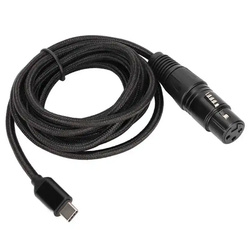 USB C микрофонный кабель USB C к XLR Женский кабель с низким уровнем шума для студии
USB C микрофонный кабель USB C к XLR Женский кабель с низким уровнем шума для студии