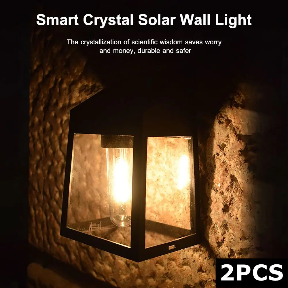 2PCS Solar Light Smart Light Control Tungsten Solar Wall Lamp Waterproof Fence Light Garden Decoration Lights Outdoor LED Lamp
2PCS Solar Light Smart Light Control Tungsten Solar Wall Lamp Waterproof Fence Light Garden Decoration Lights Outdoor LED Lamp
