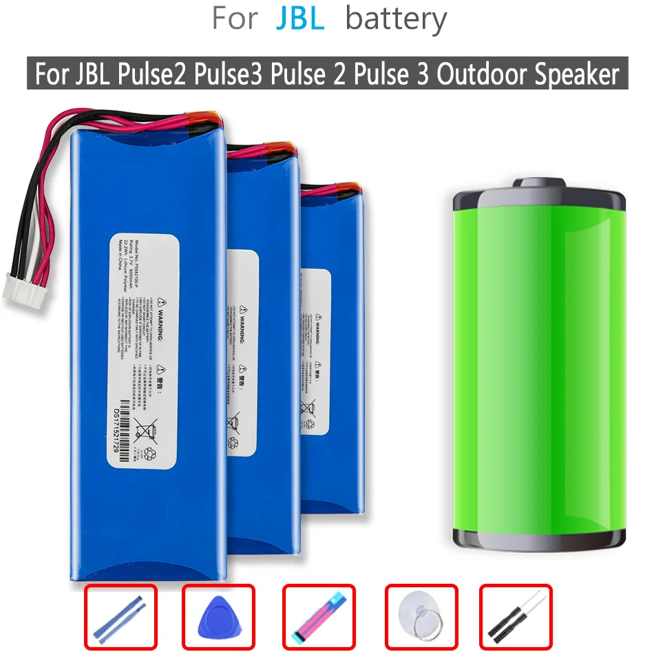 P5542100-P 6000mAh Battery For JBL Pulse2 Pulse3 Pulse 2 Pulse 3 Outdoor Speaker
P5542100-P 6000mAh Battery For JBL Pulse2 Pulse3 Pulse 2 Pulse 3 Outdoor Speaker