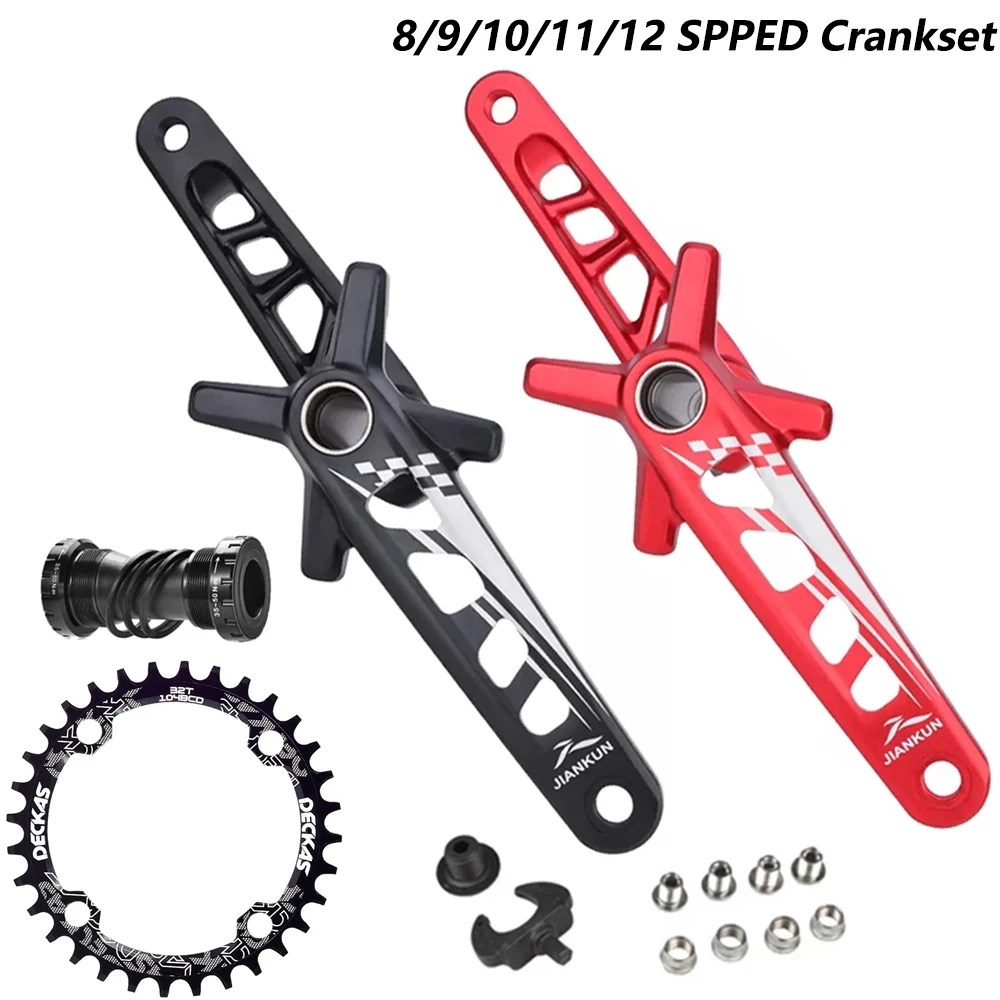JIANKUN 2022 new MTB Bicycle hollow out Crank set 104BCD Single Chainring 32T/34T/36T/38T Sprocket With Bottom Bracket 1X System
JIANKUN 2022 new MTB Bicycle hollow out Crank set 104BCD Single Chainring 32T/34T/36T/38T Sprocket With Bottom Bracket 1X System
