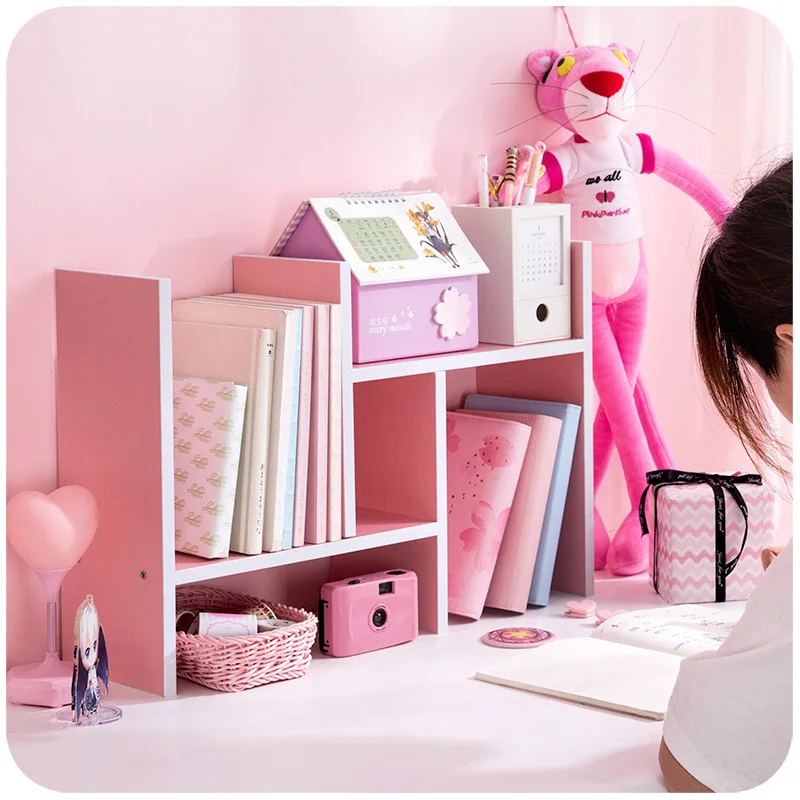 Pink Simple Wooden Organizer Desktop Storage Rack Student Bookshelf Office Sorting Desk Storage Shelf Girl Cosmetics Sundry Rack
Pink Simple Wooden Organizer Desktop Storage Rack Student Bookshelf Office Sorting Desk Storage Shelf Girl Cosmetics Sundry Rack
