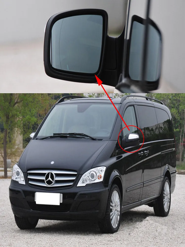 

Автомобильное левое и правое боковое зеркало заднего вида с подогревом для Mercedes W639 Viano 2011-2015 Vito 2011-2014