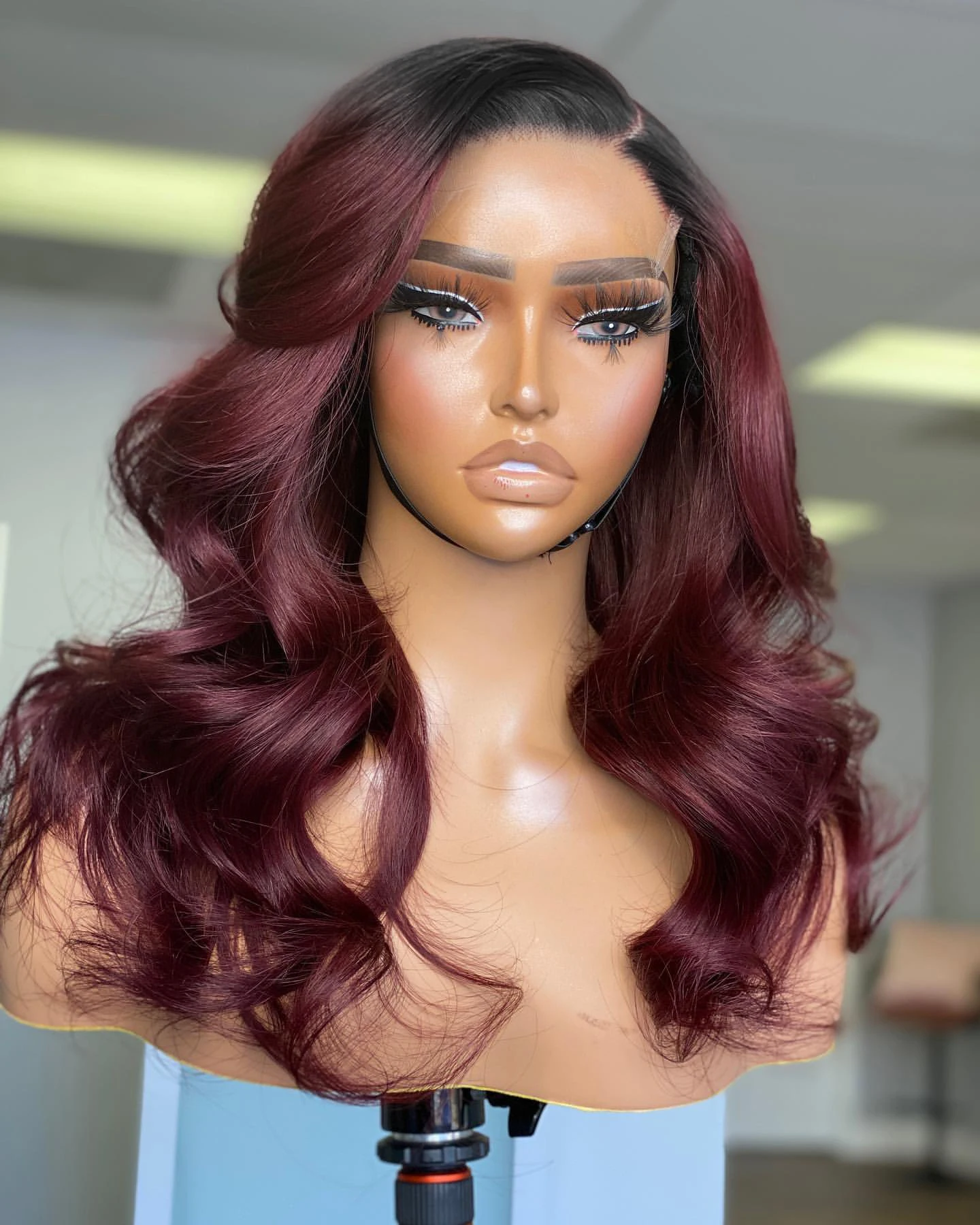 

Short Bob 4x4 13x4 Lace Front Wig 1B 99J Body Wave Burgundy Human Hair Wig Brazilian Remy Pre Plucked Ombre Wine Red 180 Density