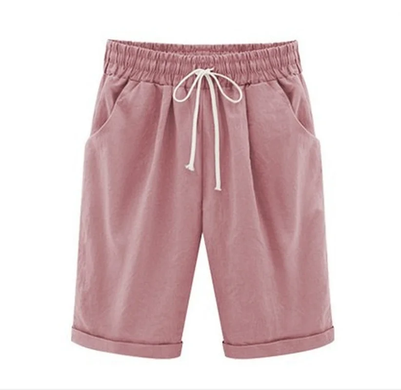 2021 Summer Pure Cotton Linen Shorts Casual Ladies Drawstring Elastic Elastic Shorts Large Size Thin Outer Wear Middle Pants New
2021 Summer Pure Cotton Linen Shorts Casual Ladies Drawstring Elastic Elastic Shorts Large Size Thin Outer Wear Middle Pants New