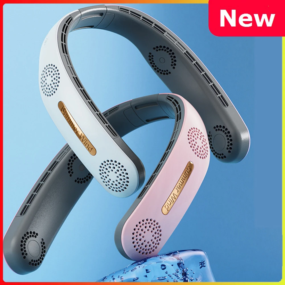 Hanging Neck Fan Portable Bladeless Fan USB Rechargeable Neck Cooler Mute Personal Air Cooler Cooling Wearable Neckband Fans
Hanging Neck Fan Portable Bladeless Fan USB Rechargeable Neck Cooler Mute Personal Air Cooler Cooling Wearable Neckband Fans