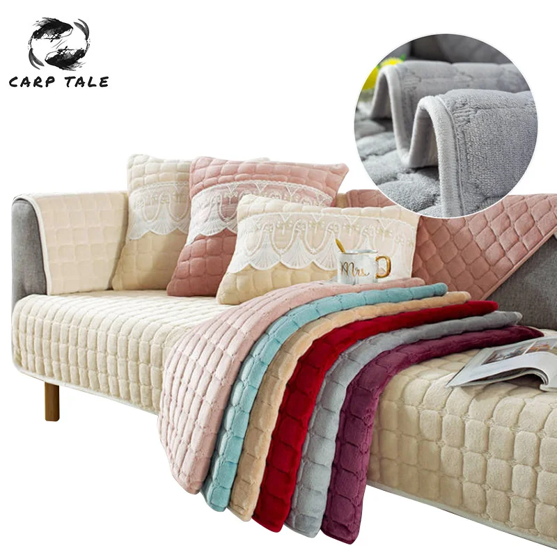 Winter Plush Sofa Cushion Universal Non-slip Sofa Cover For Living Room Decor Thicken Sofa Towel Couch Cover 1/2/3 Seater Sofas
Winter Plush Sofa Cushion Universal Non-slip Sofa Cover For Living Room Decor Thicken Sofa Towel Couch Cover 1/2/3 Seater Sofas