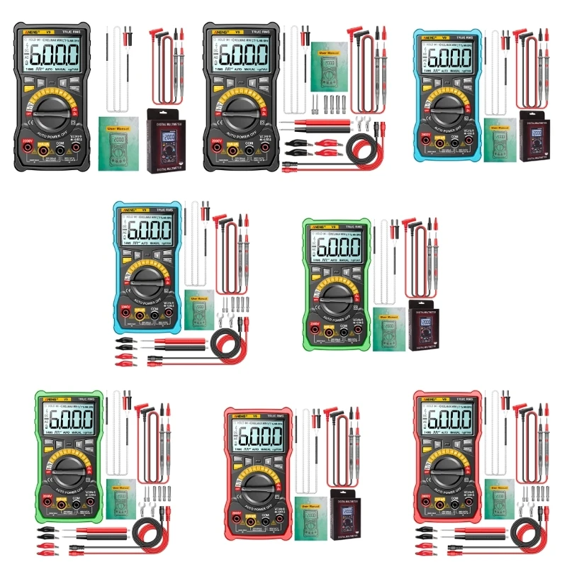 2000V Digital Multimeter 6000 Counts TRMS Auto-Ranging Volt-Meter Ammeter NCV- Dropship
2000V Digital Multimeter 6000 Counts TRMS Auto-Ranging Volt-Meter Ammeter NCV- Dropship