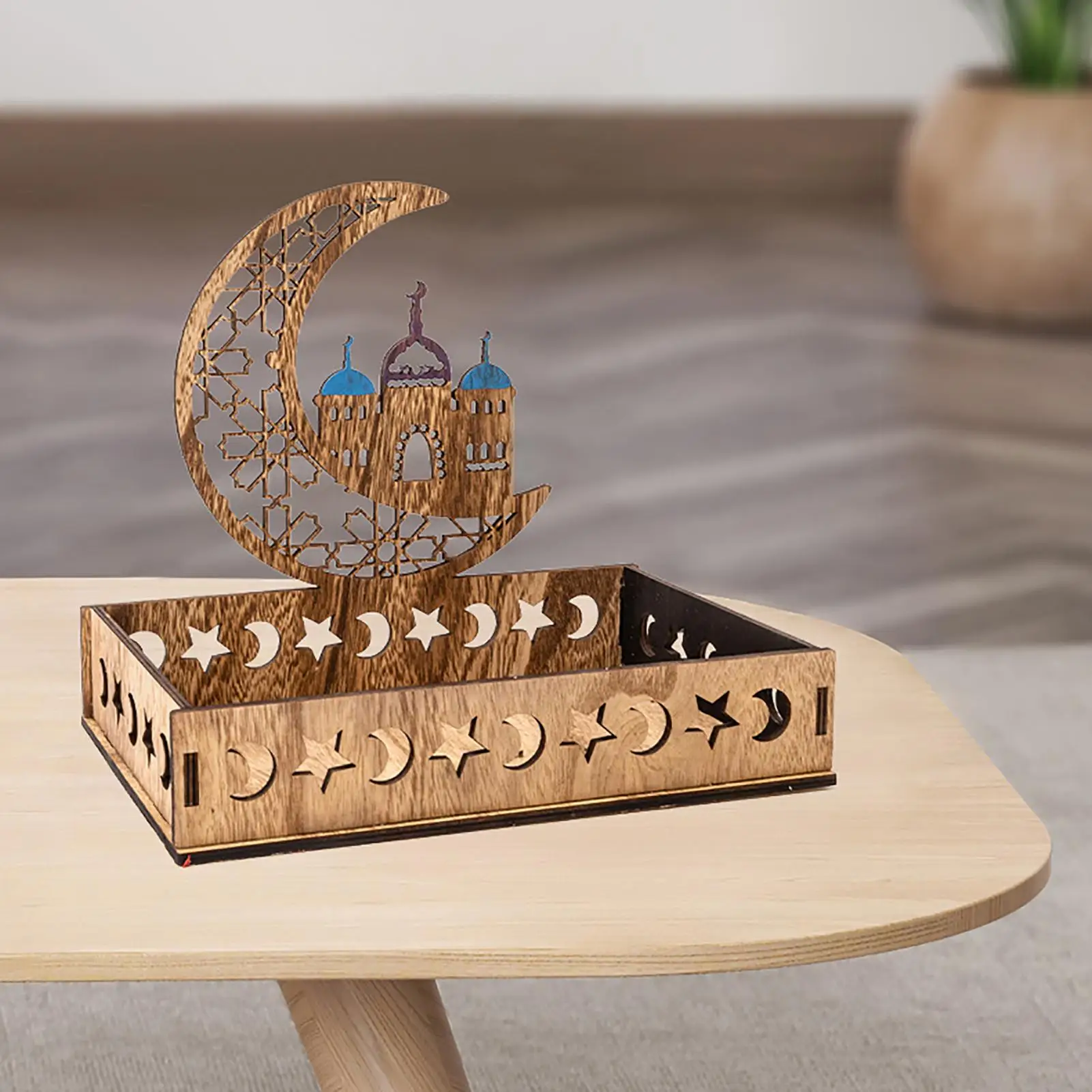 Ramadan Wooden Tray, Moon Star Shaped Eid Mubarak Dessert Tray, Pastry Dessert Display Holder, Islam Muslim Party Festiv 
Ramadan Wooden Tray, Moon Star Shaped Eid Mubarak Dessert Tray, Pastry Dessert Display Holder, Islam Muslim Party Festiv