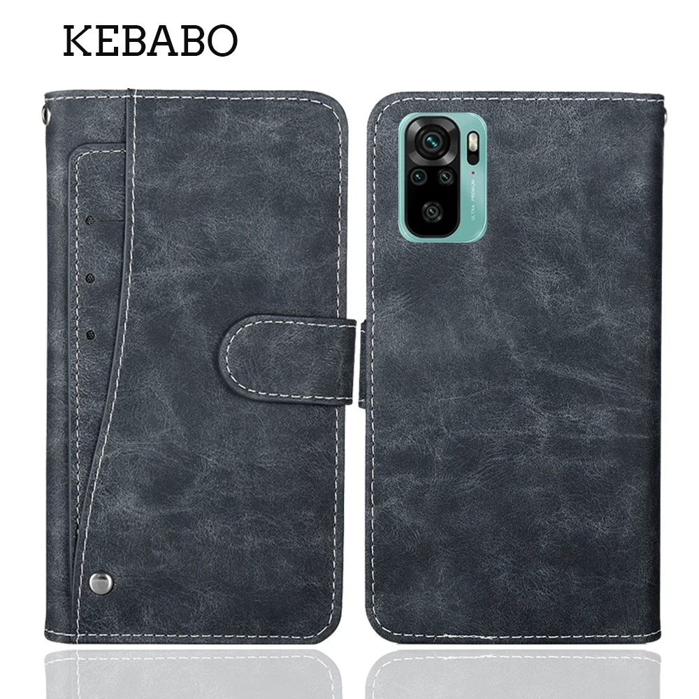 Кожаный кошелек для Xiaomi Redmi Note 10 чехол 6 43 дюйма модный роскошный защитный на заказ