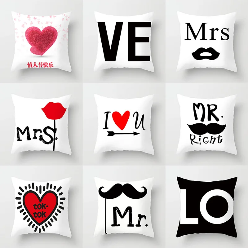 Valentines Day Pillowcase Decorative Sofa Cushion Case 45x45 Print LOVE Bed Pillow Cover Home Decor Car Letter Throw Pillow Case 
Valentines Day Pillowcase Decorative Sofa Cushion Case 45x45 Print LOVE Bed Pillow Cover Home Decor Car Letter Throw Pillow Case