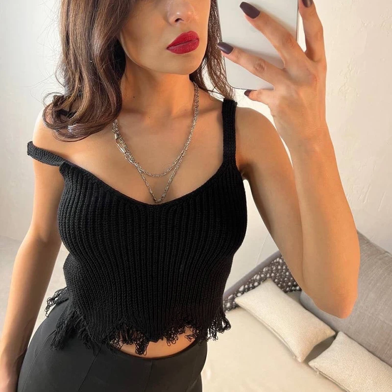 E-girl Harajuku Tank Tops y2k Aesthetic Tassels Sleeveless Mini Vest Women Summer Casual Style Streetwear Crop Top Tees Shirts
E-girl Harajuku Tank Tops y2k Aesthetic Tassels Sleeveless Mini Vest Women Summer Casual Style Streetwear Crop Top Tees Shirts