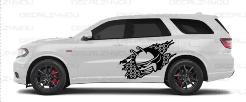 Наклейка в виде злого пчела включает обе стороны .. Наклейка для Dodge Durango 
Наклейка в виде злого пчела включает обе стороны .. Наклейка для Dodge Durango