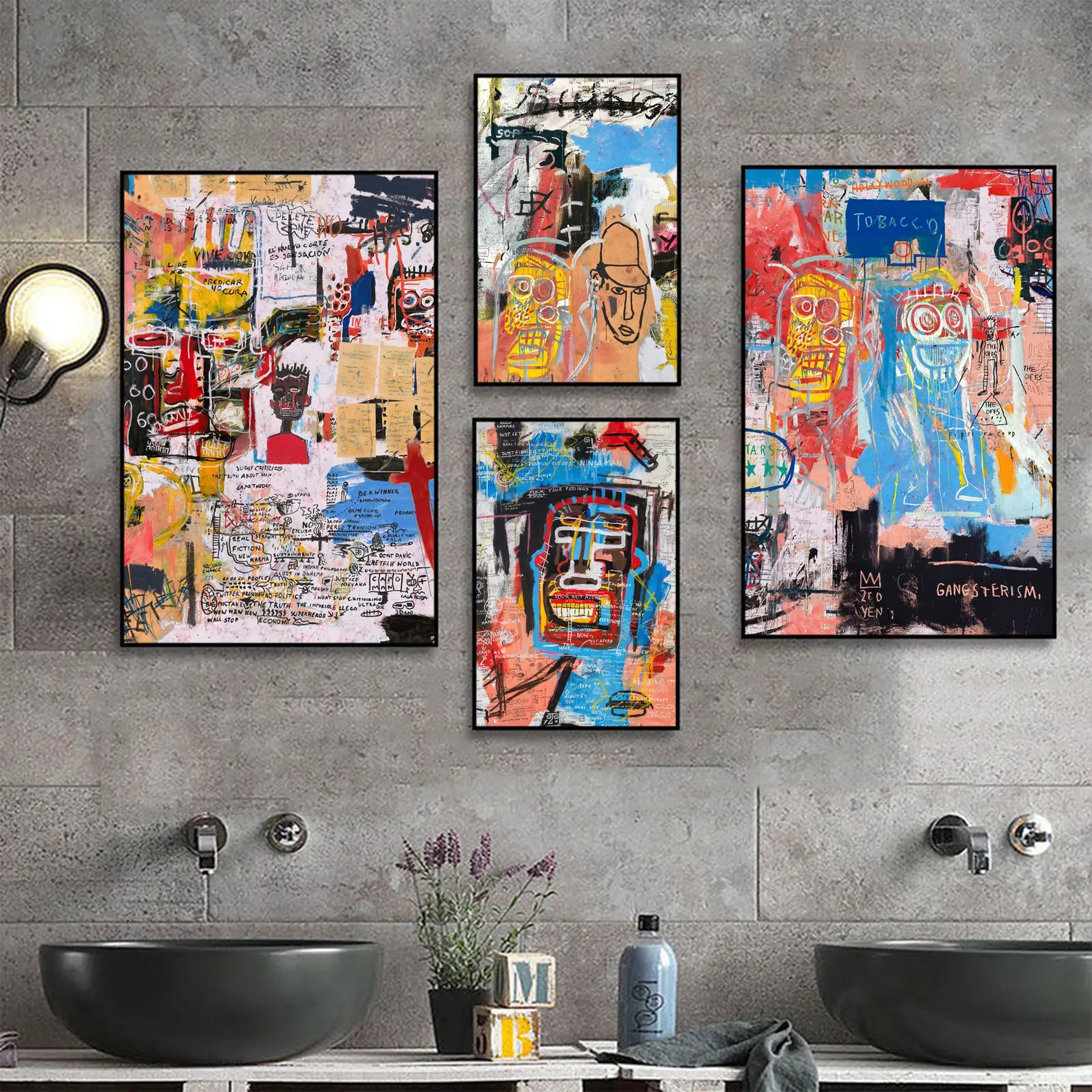 Jean Michell B-Basquiat Art Graffitii Self-adhesive Art Poster Vintage Room Bar Cafe Decor Posters Wall Stickers
Jean Michell B-Basquiat Art Graffitii Self-adhesive Art Poster Vintage Room Bar Cafe Decor Posters Wall Stickers
