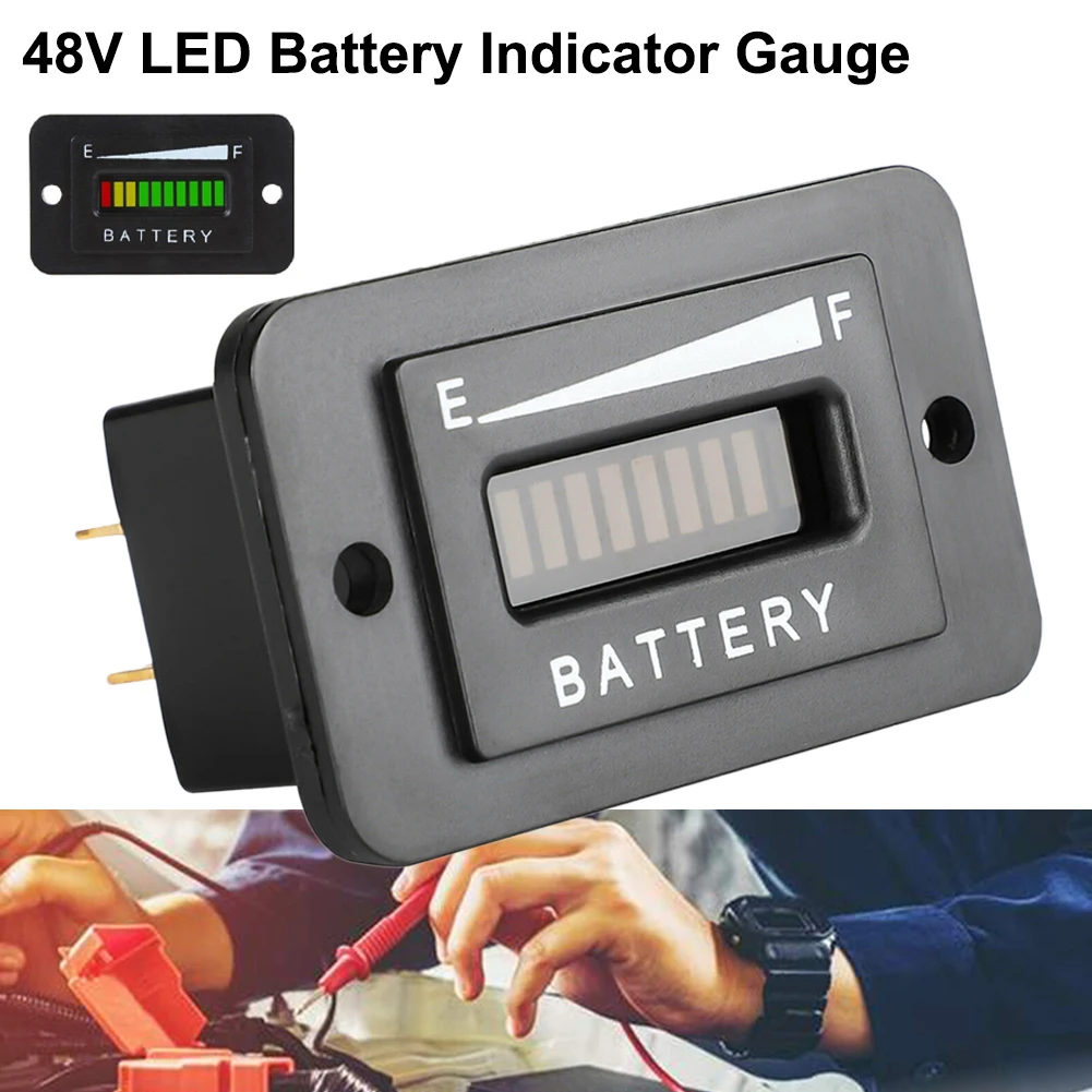 48V Lead-Acid Battery Indicator Meter Gauge LED Indicator Meter For Ezgo Club Car Yamaha Golf Cart Motor Motorcycle Accessories
48V Lead-Acid Battery Indicator Meter Gauge LED Indicator Meter For Ezgo Club Car Yamaha Golf Cart Motor Motorcycle Accessories
