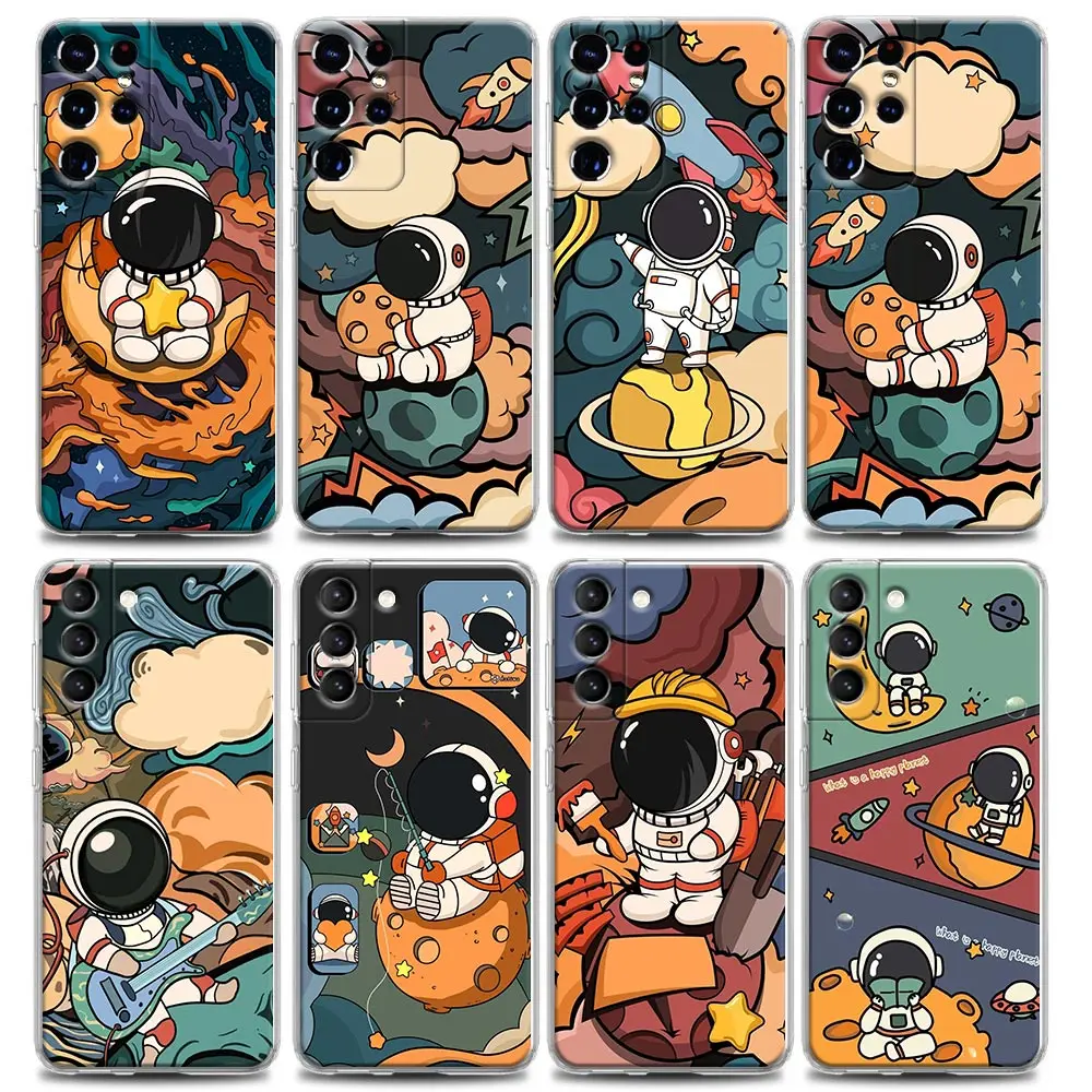 Clear Phone Case for Samsung S9 S10 4G S10e S20 S21 Plus Ultra FE 5G M51 M31 S M21 Soft Silicone Star Cute Astronaut Cartoon
Clear Phone Case for Samsung S9 S10 4G S10e S20 S21 Plus Ultra FE 5G M51 M31 S M21 Soft Silicone Star Cute Astronaut Cartoon