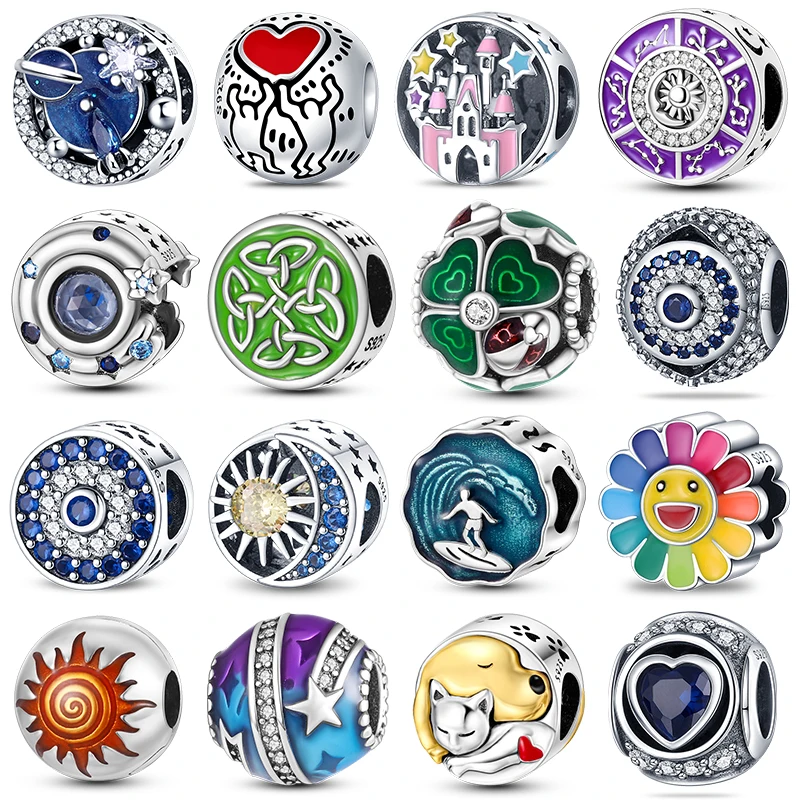 Sterling Silver 925 Round Zircon Charm Bead Fit Pandora 925 Original Charm Bracelet Necklace Women Silver Pendant Beads Jewelry
Sterling Silver 925 Round Zircon Charm Bead Fit Pandora 925 Original Charm Bracelet Necklace Women Silver Pendant Beads Jewelry