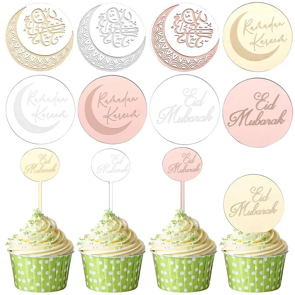 10pc Gold Acrylic Mirror Eid Mubarak Cakecup Toppers Ramadan Mubarak Cake Topper for Navidad Christmas Party Cupcake Decorations
10pc Gold Acrylic Mirror Eid Mubarak Cakecup Toppers Ramadan Mubarak Cake Topper for Navidad Christmas Party Cupcake Decorations