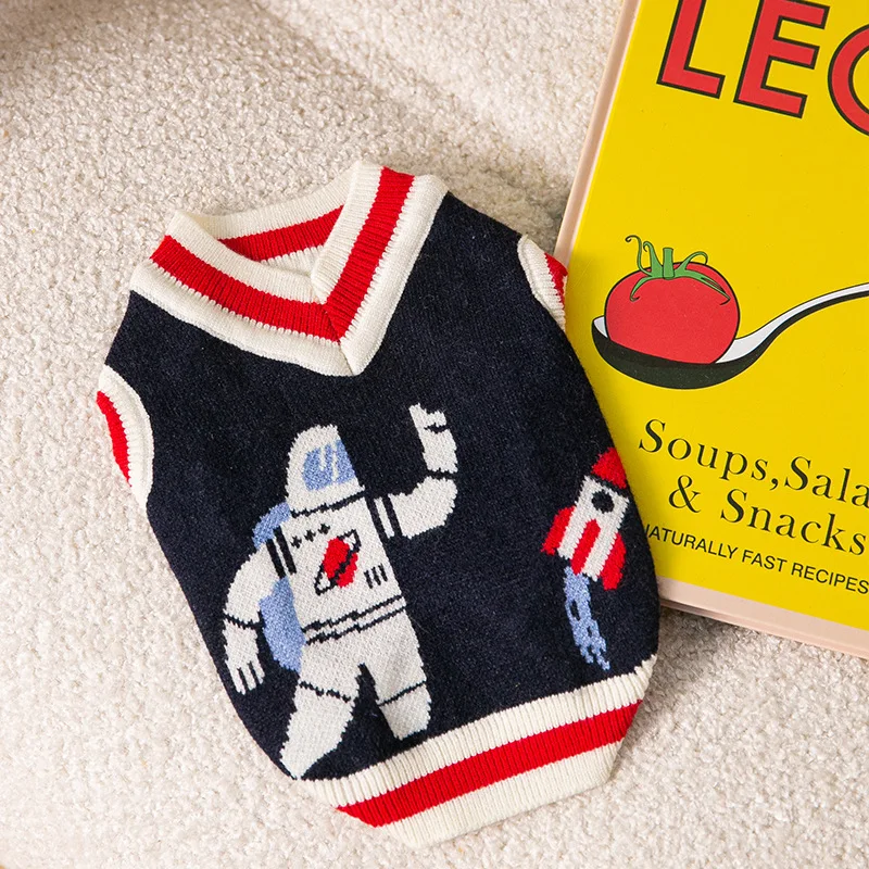 Astronaut Sweater Vest Pet Dog Clothes Fashion Clothing Dogs Clothing Cute Cotton Chihuahua Print Autumn Winter Blue Boy Chien
Astronaut Sweater Vest Pet Dog Clothes Fashion Clothing Dogs Clothing Cute Cotton Chihuahua Print Autumn Winter Blue Boy Chien