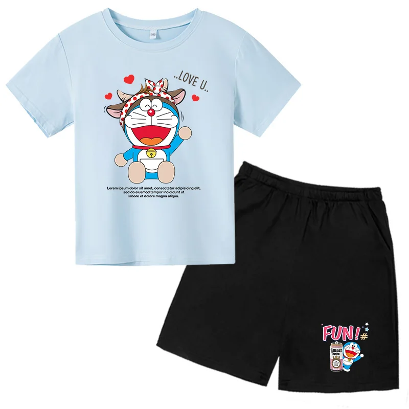 Toddler Clothing Set The Summer,Cartoon Set for Boys and Girls Children,Dora- emon Print T-Shirt Suit for Young Children
Toddler Clothing Set The Summer,Cartoon Set for Boys and Girls Children,Dora- emon Print T-Shirt Suit for Young Children