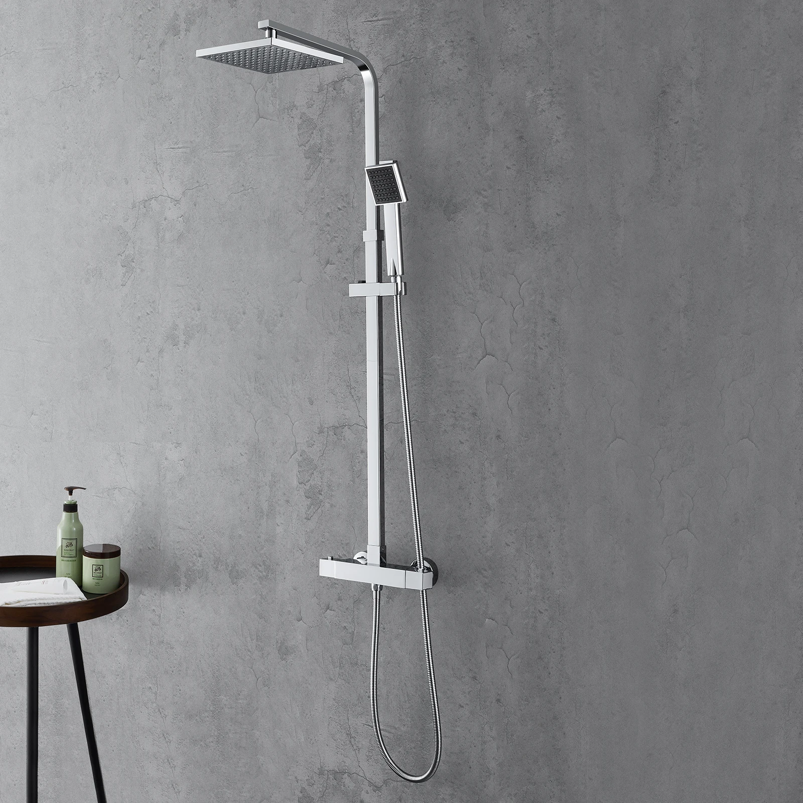 AuraLum Thermostatic Shower Column Shower Set Ultra-thin Superior Spray Shower System for Bathroom
AuraLum Thermostatic Shower Column Shower Set Ultra-thin Superior Spray Shower System for Bathroom