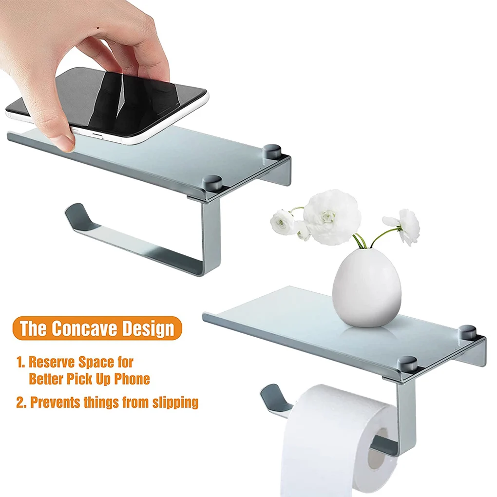 Paper Roll Holder Bathroom Wall Mounted Shelf Restroom Tissue Hanging Rack Organizer Loadbearing for Dormitory Home
Paper Roll Holder Bathroom Wall Mounted Shelf Restroom Tissue Hanging Rack Organizer Loadbearing for Dormitory Home