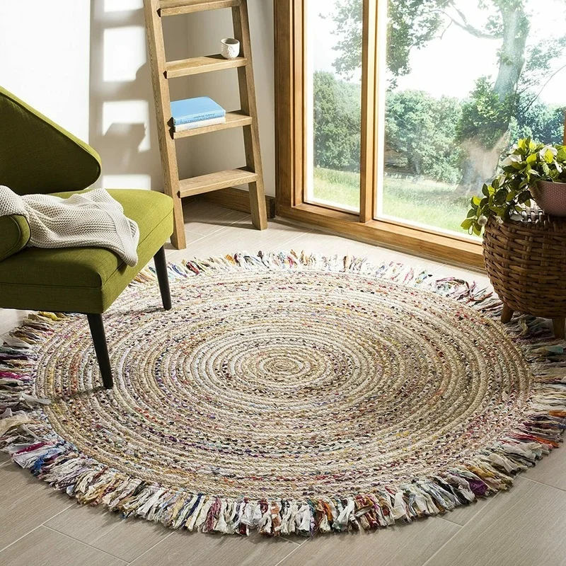 Rug Natural Jute & Cotton Modern Living Carpet Reversible Area Home Decor Rugs Living Room Decoration Carpets for Bed Room
Rug Natural Jute & Cotton Modern Living Carpet Reversible Area Home Decor Rugs Living Room Decoration Carpets for Bed Room