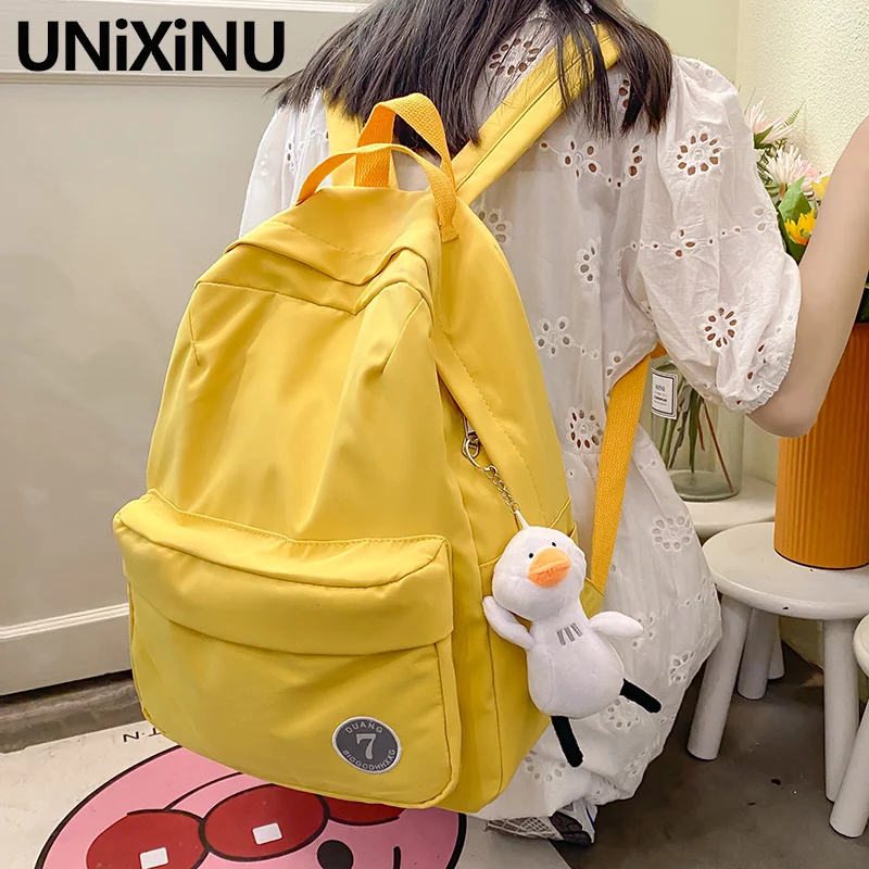 Solid Color Casual Travel Nylon Women's Backpack for Girls Large Capacity Female School Backpacks Bags for Women Teenagers
Solid Color Casual Travel Nylon Women's Backpack for Girls Large Capacity Female School Backpacks Bags for Women Teenagers
