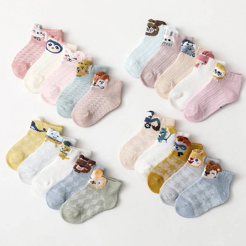 hibobi Baby Socks 5Pairs/lot 0-5Y Infant Baby Socks for Girls Cotton Mesh Cute Newborn Toddler Socks Baby Clothes Accessories
hibobi Baby Socks 5Pairs/lot 0-5Y Infant Baby Socks for Girls Cotton Mesh Cute Newborn Toddler Socks Baby Clothes Accessories