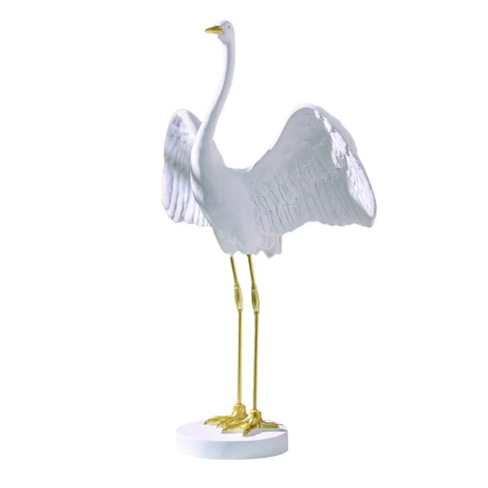 Crane Ornament Delicate Stylish Decoration Household Elegant Red-crowned Resin Crafts Outdoor
Crane Ornament Delicate Stylish Decoration Household Elegant Red-crowned Resin Crafts Outdoor